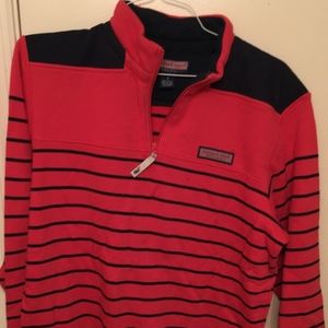 Vineyard Vines Pink 3 Quarter Zip